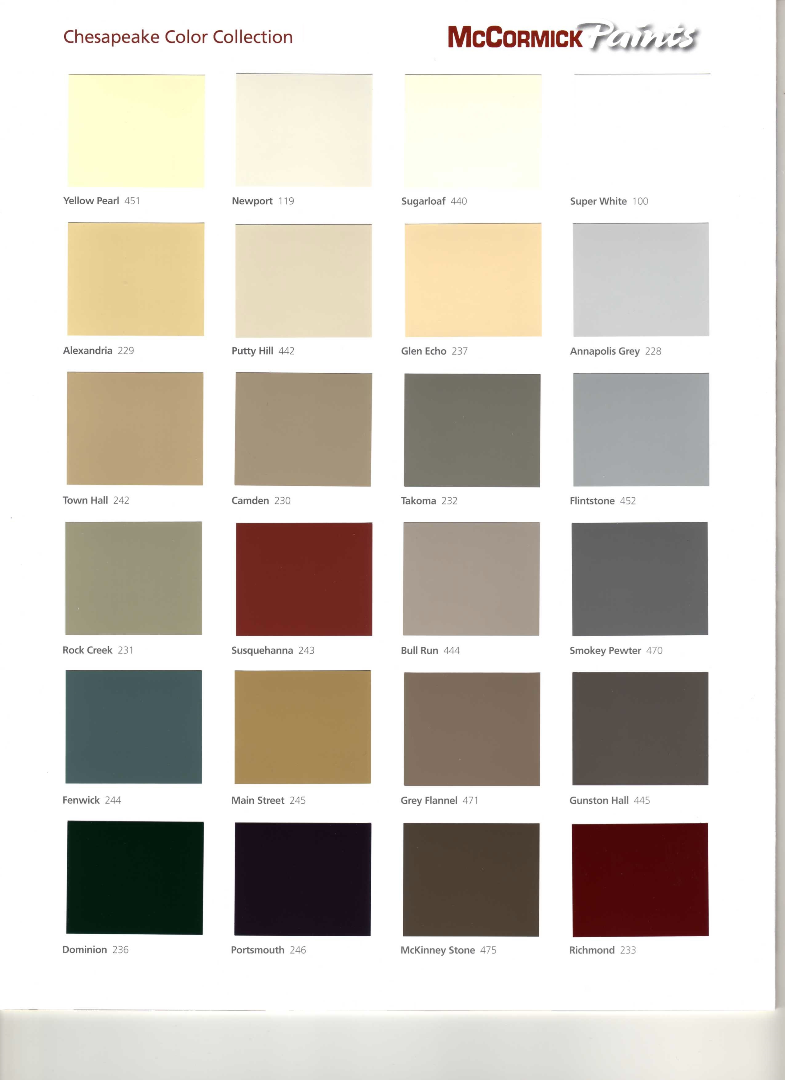 McCormick Chesapeake Colors